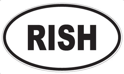 RISH - Oval Sticker
