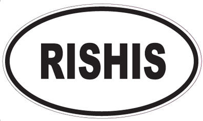 RISHIS - Oval Sticker
