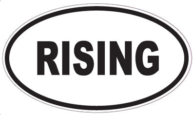 RISING - Oval Sticker
