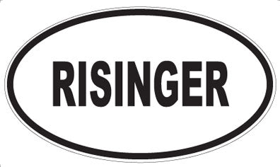 RISINGER - Oval Sticker