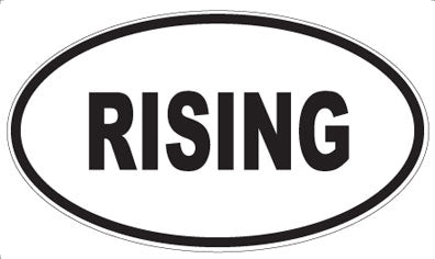 RISING - Oval Magnet
