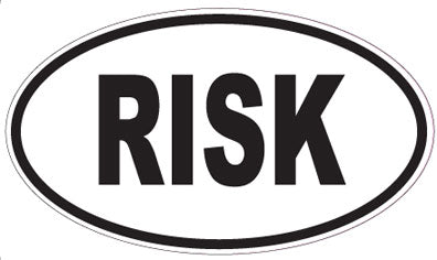 RISK - Oval Sticker