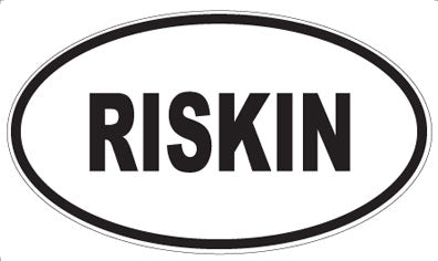 RISKIN - Oval Sticker
