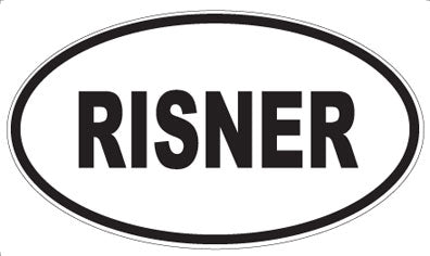 RISNER - Oval Magnet