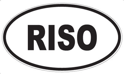 RISO - Oval Sticker