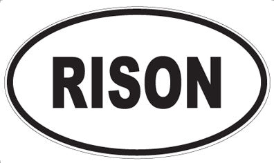 RISON - Oval Sticker