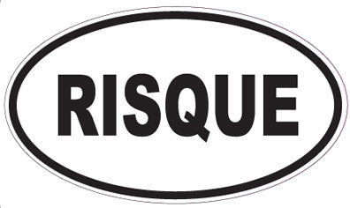RISQUE - Oval Sticker
