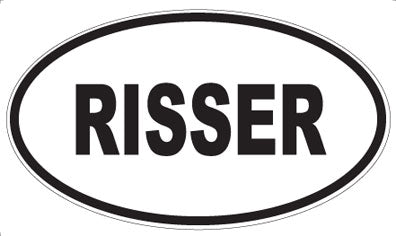 RISSER - Oval Magnet