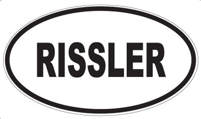 RISSLER - Oval Sticker