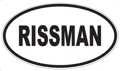 RISSMAN - Oval Magnet