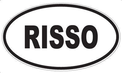 RISSO - Oval Sticker