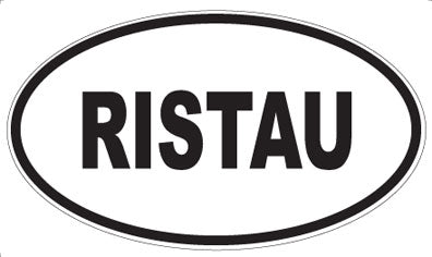 RISTAU - Oval Sticker
