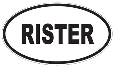 RISTER - Oval Magnet