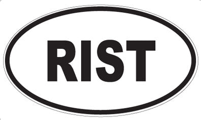 RIST - Oval Magnet