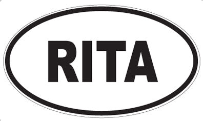 RITA - Oval Sticker