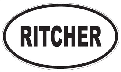 RITCHER - Oval Magnet