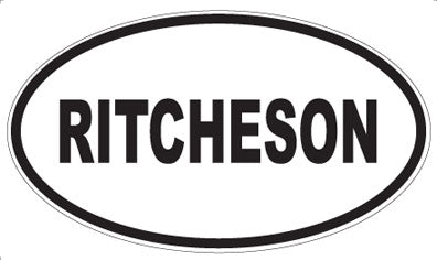 RITCHESON - Oval Sticker
