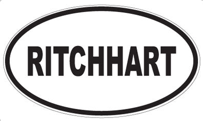 RITCHHART - Oval Sticker