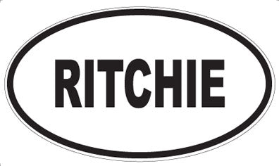RITCHIE - Oval Sticker