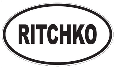 RITCHKO - Oval Magnet