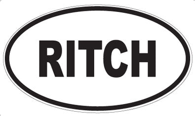 RITCH - Oval Magnet