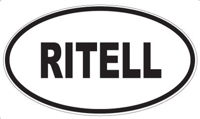 RITELL - Oval Sticker