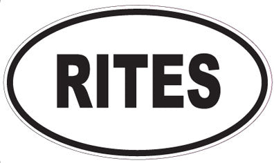RITES - Oval Magnet