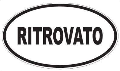 RITROVATO - Oval Sticker