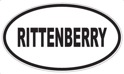 RITTENBERRY - Oval Sticker
