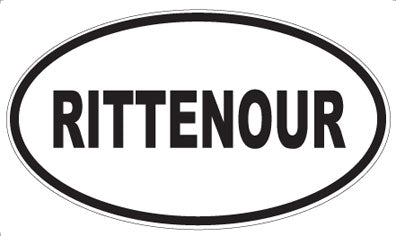 RITTENOUR - Oval Sticker