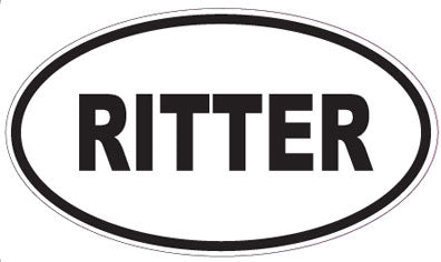 RITTER - Oval Sticker