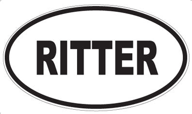 RITTER - Oval Magnet