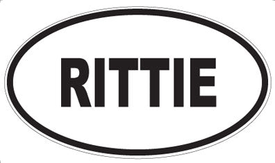 RITTIE - Oval Sticker