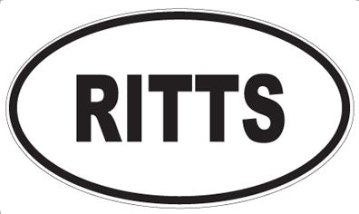 RITTS - Oval Sticker
