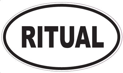 RITUAL - Oval Sticker