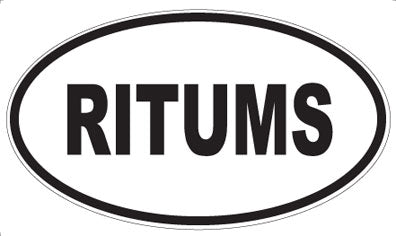 RITUMS - Oval Sticker