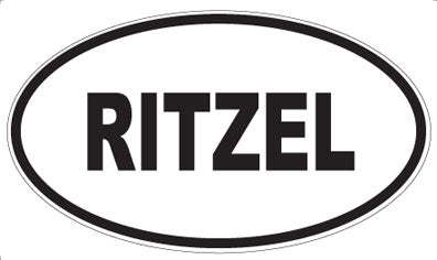 RITZEL - Oval Sticker
