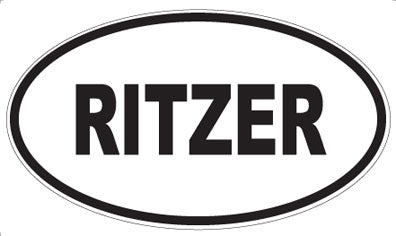 RITZER - Oval Sticker