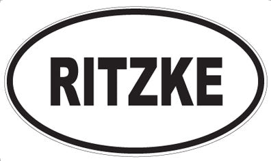 RITZKE - Oval Sticker