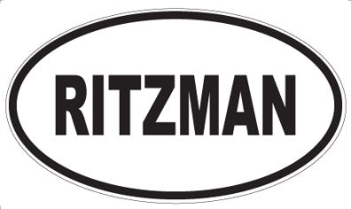 RITZMAN - Oval Magnet