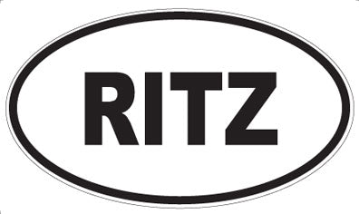 RITZ - Oval Magnet