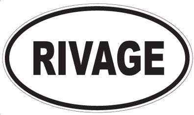 RIVAGE - Oval Sticker