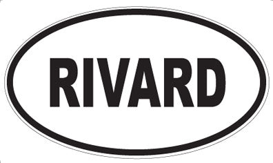RIVARD - Oval Sticker