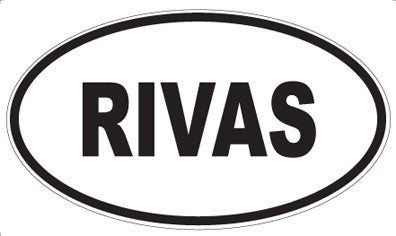 RIVAS - Oval Sticker