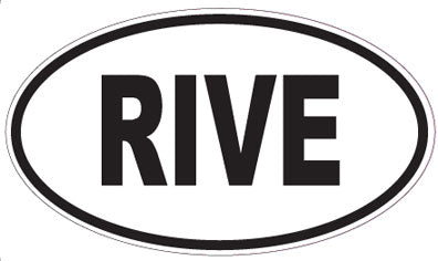 RIVE - Oval Sticker