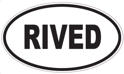 RIVED - Oval Magnet