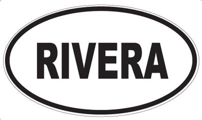 RIVERA - Oval Magnet