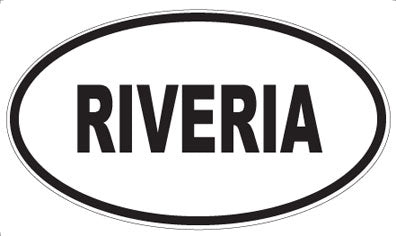 RIVERIA - Oval Magnet