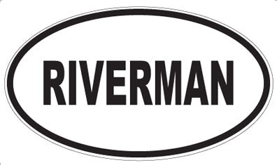 RIVERMAN - Oval Sticker