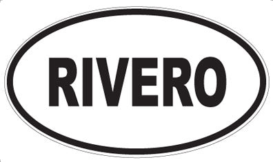 RIVERO - Oval Sticker